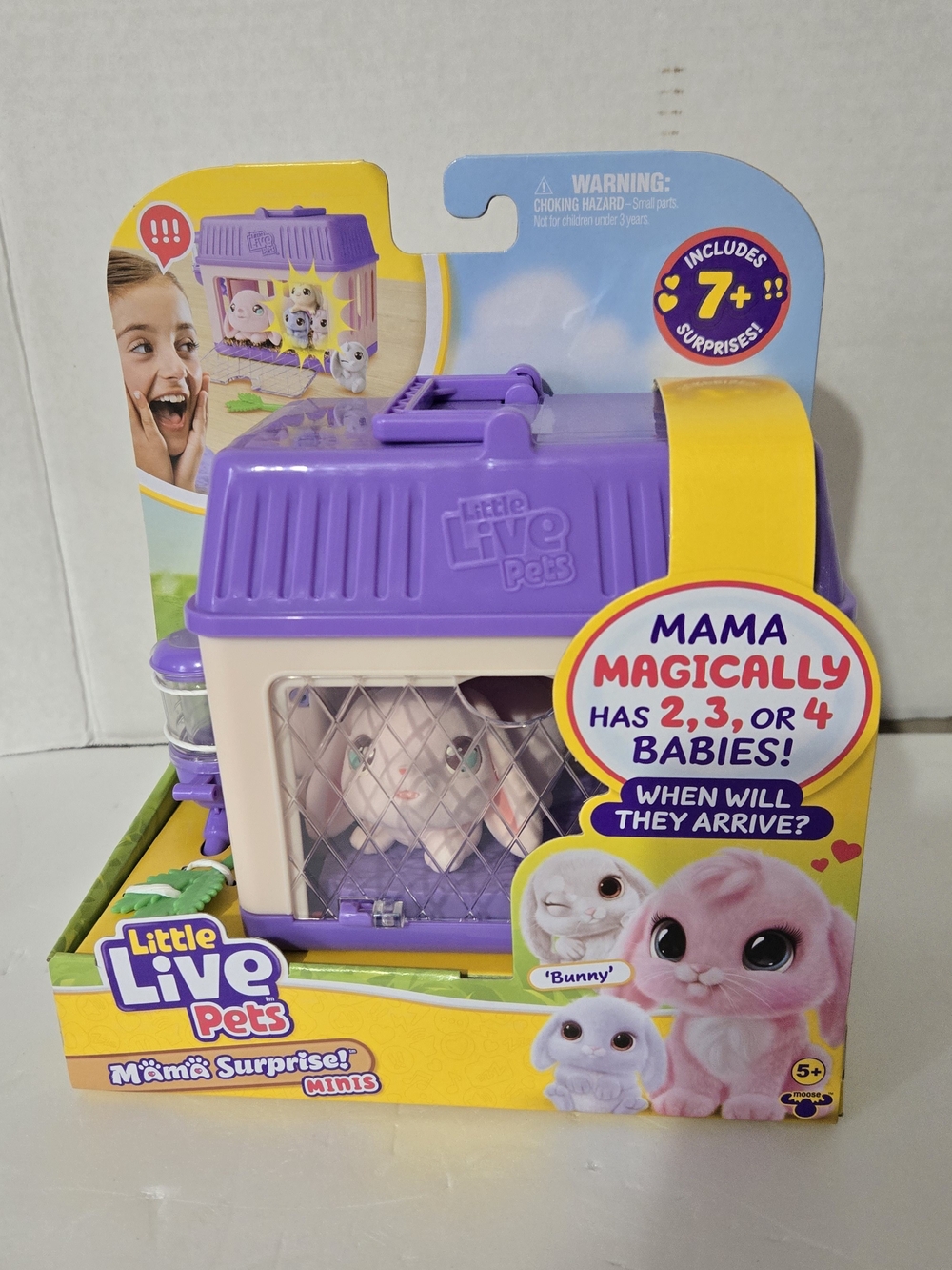 Little Live Pets Mama Surprise! Minis Bunny Carrier Mama & Babies
